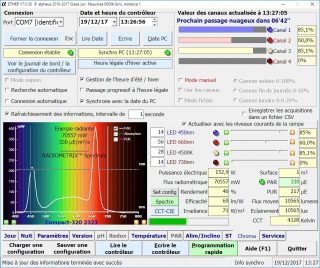 Logiciel alpheus ETHER onglet chroma