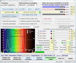 Logiciel alpheus ETHER onglet chroma